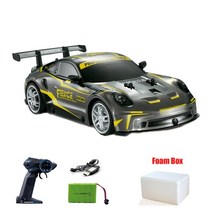 2.4G RC 자동차 고속 레이싱 드리프트 114 원격 제어 및 트럭 차량 스포츠 라이트 생일 선물 포함, [07] yellow