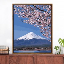 반 고흐 모나리자 유화 그리기diy 수제 유채화 장식 그림 풍경화, F133후지산