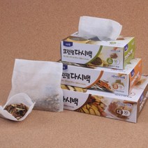 뽑아쓰는 육수 국물 내기 팩 다시백 멸치 티백 한약 우리기 약재 다리기 봉지 입욕제 방향제 주머니 차 거름망 조리 다시망 차잎 티 끓이기 요리용 리필 봉투, 사이즈, 중