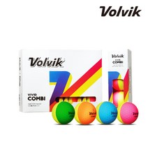 볼빅 NEW 비비드 콤비 컬러 골프공 VOLVIK 3피스 무광 반반골프공 디바이드볼, 제품선물포장
