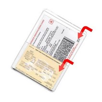 StoreSMART - 블랙 백 자동차 ID 카드 홀더 싱글 팩 RFS20-BL1, Clear