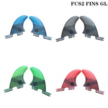 서핑 fcs2 gl 핀 블루레드블랙그린 컬러 벌집 유리 섬유 트윈 세트, 빨간