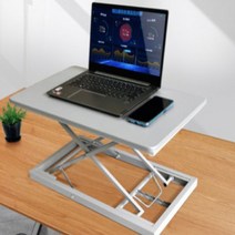 스탠딩워크 슬림 원터치 스탠딩 책상, 그레이