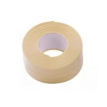 PVC 방수 자체 접착 싱크 스토브 균열 스트립 주방 욕실 욕조 코너 실란트 테이프 벽 장식, Beige, 320x2.2cm