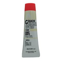 홀바인 수채물감 과슈 구아슈 물감 홀베인 아크릴라 아티스트 아크릴 폴리머 에멀젼 20ml 아이보리 화이트 D042