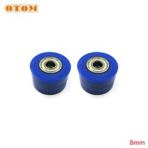 OTOM-드라이브 체인 롤러 풀리 휠 슬라이더 텐셔너 가이드 2 개 거리 자전거 인듀로 오토바이 모토크로스 C, 04 8mm Blue