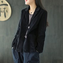 코듀로이자켓 코듀로이아우터 레트로 콤비자켓 봄자켓 봄 여성 마이 셋업 세미정장 골덴
