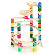 Hape 더 사이클론 쿼드릴라 나무 구슬 건설 장난감, Run Construction