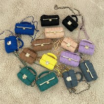 도두리 diy 망스티치 뜨개질 코바늘 가방 키트 패키지 만들기 - 루카, 루카 12cm, 살구스무디