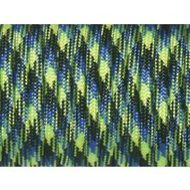 7 스트랜드 코어 550 파운드 파라코드 낙하산 코드 랜야드 밀 스펙 타입 III-100 피트 (다크 커피(70#))166763, Blue +Green Camo(55#)