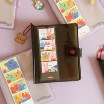 GO2shop GO2shop_ 미니사진첩 미니포토앨범 미니포켓앨범 사진앨범 미니앨범, ★선택* 포켓 네컷 앨범 포토앨범, ★선택* 01 젤리 베어