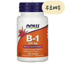 나우푸드 비타민B1 100mg 100정, 1개