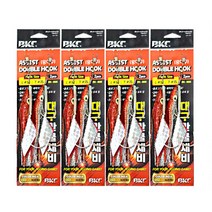 백경 대구낚시 홀로그램 어피 쌍바늘 채비 BK-888 4세트