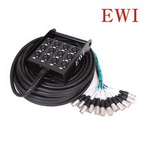 EWI PSX-12 교회 행사 렌탈용 12채널 XLR 캐논 멀티케이블 멀티박스, 10M