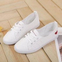 [PINK LITCHI]여성 캐주얼 화이트 펌프스 플랫 로퍼 스니커즈 단화 M510Ting510BX03