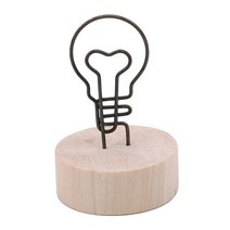 납골당액자 추모 영정사진 미니 수목장 장식 비석 크리에이티브 둥근 나무 철 사진 클립 메모 이름 카드 펜던트 가구 기사 그림 프레임 DIY 가족 4CM, 6.light bulb