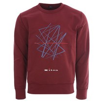 키톤 [키톤] 22FW UMK0188 BURGUNDY 로고 프린트 맨투맨