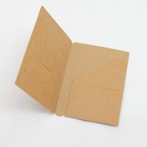인생네컷앨범 플레인바인더 초음파앨범 여행자 노트 S 사이즈 리필 교체 내부 코어 (여권 유형 12X9) 미니, 04 Kraft folder 2pcs
