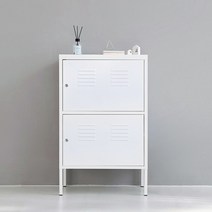 마켓비 MKB 캐비넷 세로 2칸 600950, 매트화이트