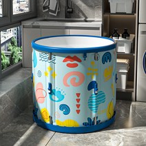 OYOSON 접이식욕조 반신욕 원터치욕조 간이욕조, 70cm, 프로블루