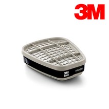 3M 양구형 마스크 방독필터 방독정화통 6001K (7500시리즈 6500시리즈 FF-400 시리즈 6000시리즈 필터)