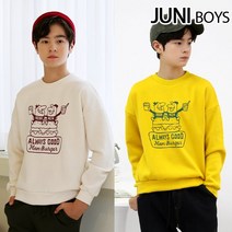 치즈버거맨투맨 티셔츠_기모안감