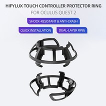 3D 안경 AR 4D VR 홀로그램 기기 1 쌍 충돌 방지 vr 컨트롤러 링 범퍼 프레임 커버 oculus quest 2 그립 핸들 보호 액세서리, 협력사