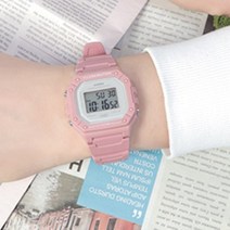 CASIO 파스텔 컬러 공용 커플 추천 7년 배터리 라이트 스포츠 시계 218C 핑크A