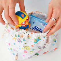 자투리 DTP코튼 뽀로로 플라워가든 세계여행