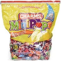 Charms Minipops 12 Assorted Flavors 300 Mini Pops in a Resealable Bag, 1