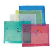 PP 하도메 봉투 대봉투 각봉투 서류 각대 사이즈 가로 무지 부동산 고급 끈 회사 단추 투명 A4 사각 컬러 칼라, 적색