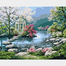 코팅블루 400종 정품 명화그리기 유화액자 그림풀세트, G-21.자연속
