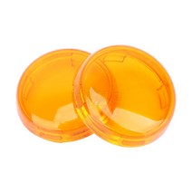 할리 부품 개조 악세사리 오토바이 표시기 렌즈 라이트 캡 커버 블랙 레드 옐로우 할리 다이나 소프테일, 01 Yellow2pcs