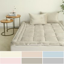 아망떼 소울메이트 플란넬 극세사 토퍼 SS/Q/K 6color, 마일드블루