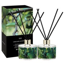 로맨띠끄 퍼퓸 디퓨저 200ml x 2p 라임바질앤만다린 2개, 라임바질앤만다린 x 2개