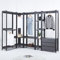 큐브 드레스룸 시스템 옷장 행거, 800 (1단):화이트(YWH1026-WH), 상세페이지 참조9