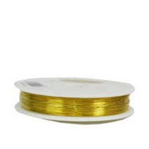와이어 카파와이어 - 금색(굵기 약 0.32mm/길이 약 220m) 공예용품 디자인 작품 기타원예 조화장식 포장용품 DIY 재료 만들기
