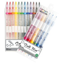 토요캘리그라피 트윈펜 12색 6색, 트윈12색세트