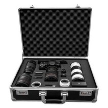 카메라 드론 전자장비 가방 방습 충격완화 스폰지, 기계 2대 거울 6대 검정색 + 통관번호 잠금장치 14