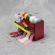 꿈 소품 빌리지 마을 하우스 건물 프라모델 미니어처 diy 거실 장식 재봉틀 플랫 아이언 스피닝 휠 모델 완구 가전 16 112 인형 집 인형 집 액세서리, 4-재봉틀