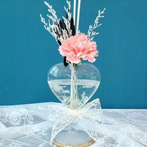 하트리본 핑크 카네이션 디퓨저 100ml 어버이날 선물, 피톤치드
