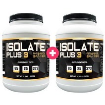 프로틴샵 아이솔레이트플러스3 단백질 보충제, 2.3kg, 2개