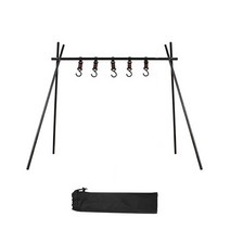 아펙토 자동조립 와이어 인디언행어+파우치, 블랙-M(고리5개)