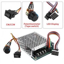역회전 정회전 모터 속도 조절기DC10-55V 24V 48V 60A _ 71017319EA