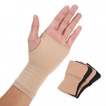 소프트 압박 손바닥보호대 손목밴드 탄력 관절보호, 블랙1P_S