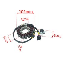 엔진부품 오토바이 발전기 자기 고정자 코일 콤프 Linhai 250CC 300CC Feishen 모토 스쿠터 ATV 엔진 CQ-16, 한개옵션0