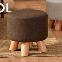원형 스툴의자 화장대 아이방 쇼파 스툴 보조 디자인 소파 원목 간이 패브릭 이케아 의자, 그레이