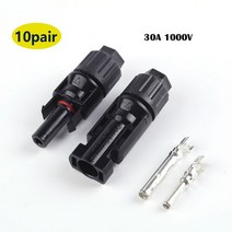 태양 전지판 열 광 발전 자가 패널 집열판 캠핑용2pair x PV T 분기 병렬 연결 30A 1000V 전기 커넥터 광전, 06 MC4