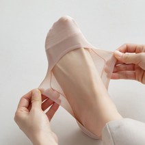 5개 세트 순면 실크 덧신 쿨링원단 여름 페이크삭스 통풍 구두양말