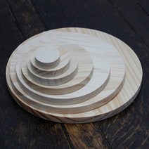 두께2cm 송목나무판 DIY목재원형판, 두께2cm×지름25cm